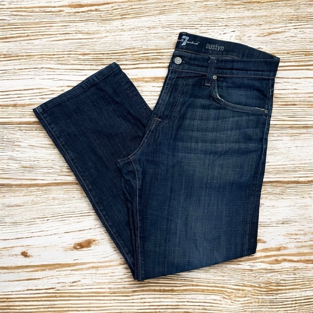 7 FOR ALL MANKIND FADED DISTRESSED AUSTYN MEN'S JEANS SIZE 34